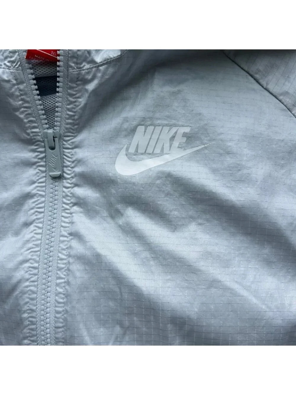 Vintage Nike Windrunner Track Jacket Full Zip Platinum White Colorblock Sz XL